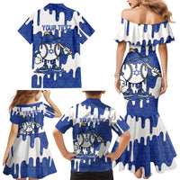 Israel 2026 Baseball Personalised Family Matching Mermaid Dress and Hawaiian Shirt Star of David Pattern Drip Style