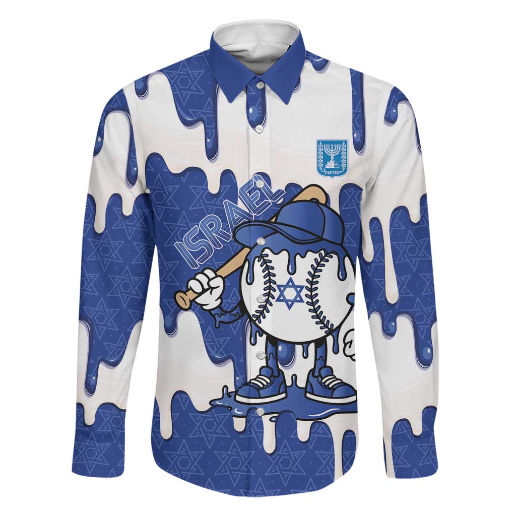 Israel 2026 Baseball Personalised Family Matching Mermaid Dress and Hawaiian Shirt Star of David Pattern Drip Style