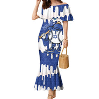 Israel 2026 Baseball Personalised Family Matching Mermaid Dress and Hawaiian Shirt Star of David Pattern Drip Style