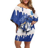 Israel 2026 Baseball Personalised Family Matching Off Shoulder Short Dress and Hawaiian Shirt Star of David Pattern Drip Style