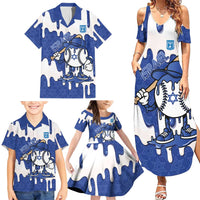 Israel 2026 Baseball Personalised Family Matching Summer Maxi Dress and Hawaiian Shirt Star of David Pattern Drip Style