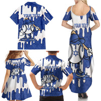 Israel 2026 Baseball Personalised Family Matching Summer Maxi Dress and Hawaiian Shirt Star of David Pattern Drip Style