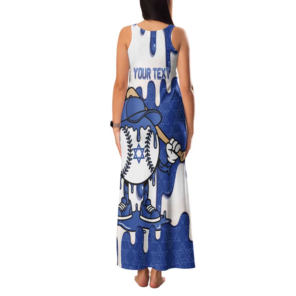 Israel 2026 Baseball Personalised Family Matching Tank Maxi Dress and Hawaiian Shirt Star of David Pattern Drip Style