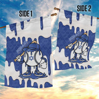 Israel 2026 Baseball Garden Flag Star of David Pattern Drip Style