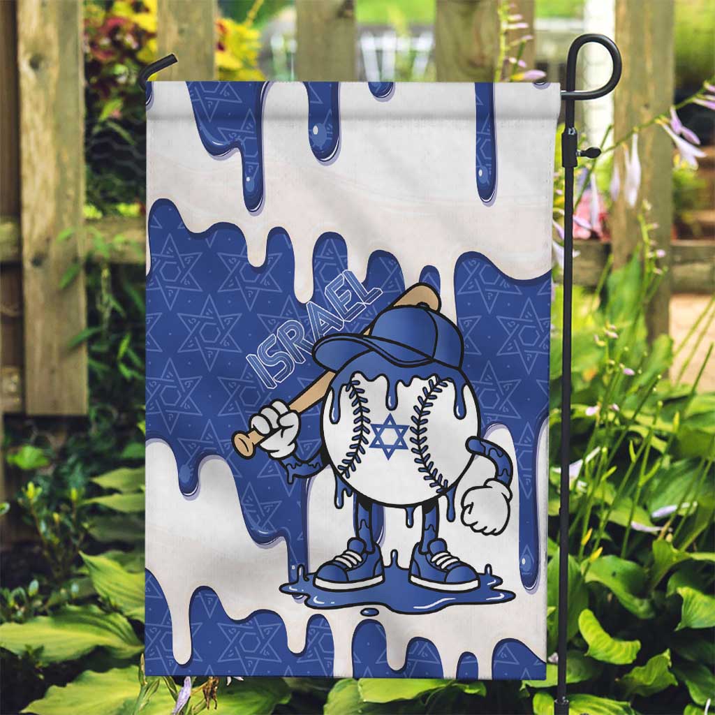 Israel 2026 Baseball Garden Flag Star of David Pattern Drip Style