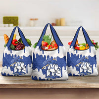 Israel 2026 Baseball Grocery Bag Star of David Pattern Drip Style