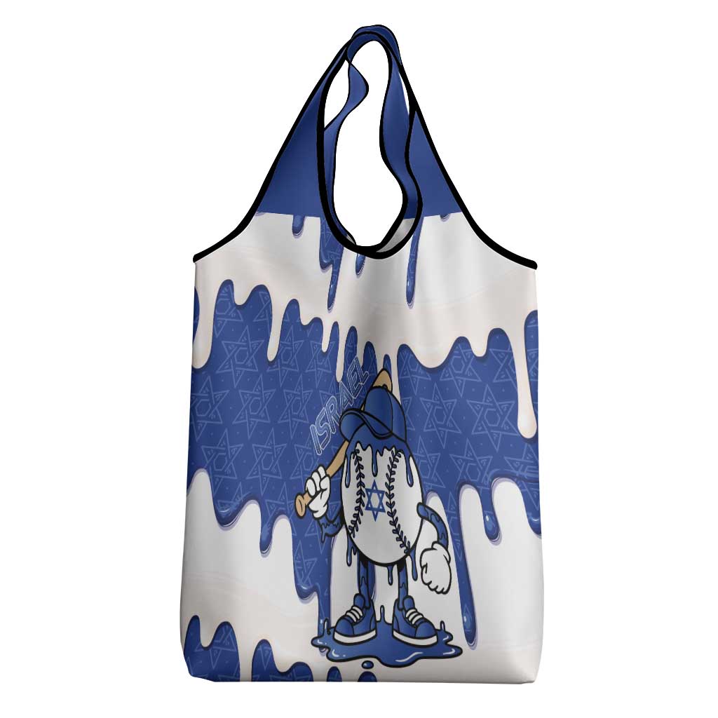Israel 2026 Baseball Grocery Bag Star of David Pattern Drip Style
