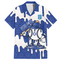 Israel 2026 Baseball Personalised Hawaiian Shirt Star of David Pattern Drip Style