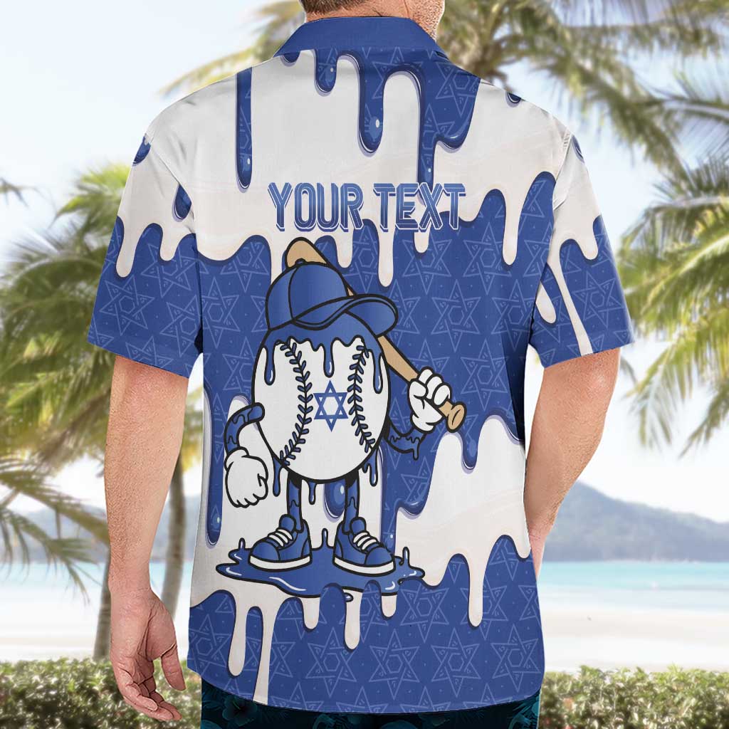 Israel 2026 Baseball Personalised Hawaiian Shirt Star of David Pattern Drip Style