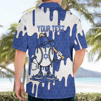Israel 2026 Baseball Personalised Hawaiian Shirt Star of David Pattern Drip Style