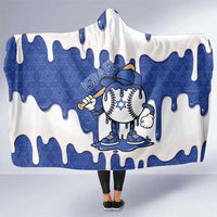 Israel 2026 Baseball Hooded Blanket Star of David Pattern Drip Style