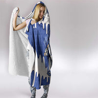 Israel 2026 Baseball Hooded Blanket Star of David Pattern Drip Style