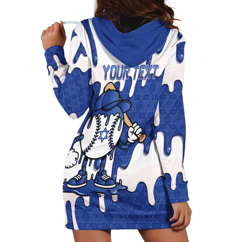Israel 2026 Baseball Personalised Hoodie Dress Star of David Pattern Drip Style