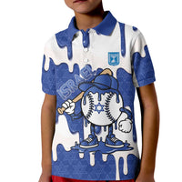 Israel 2026 Baseball Personalised Kid Polo Shirt Star of David Pattern Drip Style
