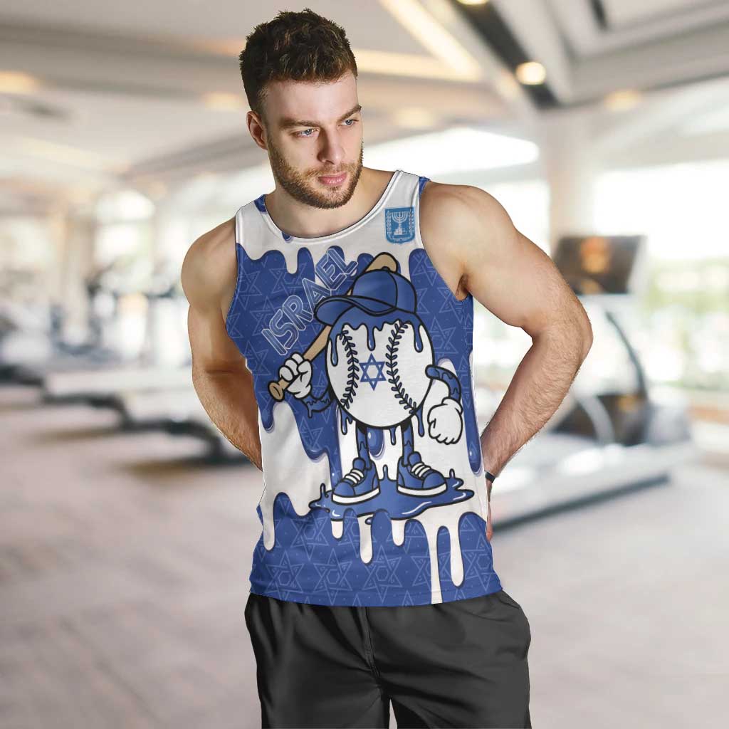 Israel 2026 Baseball Personalised Men Tank Top Star of David Pattern Drip Style
