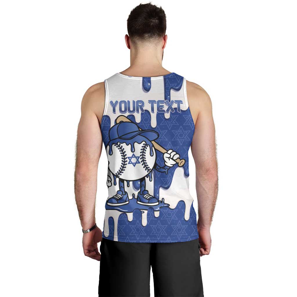 Israel 2026 Baseball Personalised Men Tank Top Star of David Pattern Drip Style