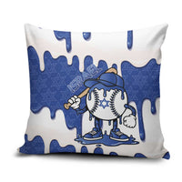 Israel 2026 Baseball Pillow Cover Star of David Pattern Drip Style
