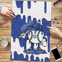 Israel 2026 Baseball Puzzle Star of David Pattern Drip Style