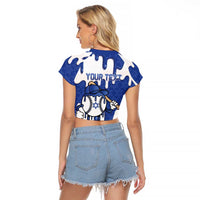 Israel 2026 Baseball Personalised Raglan Cropped T Shirt Star of David Pattern Drip Style