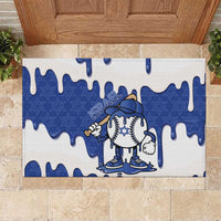 Israel 2026 Baseball Rubber Doormat Star of David Pattern Drip Style