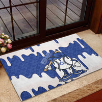 Israel 2026 Baseball Rubber Doormat Star of David Pattern Drip Style
