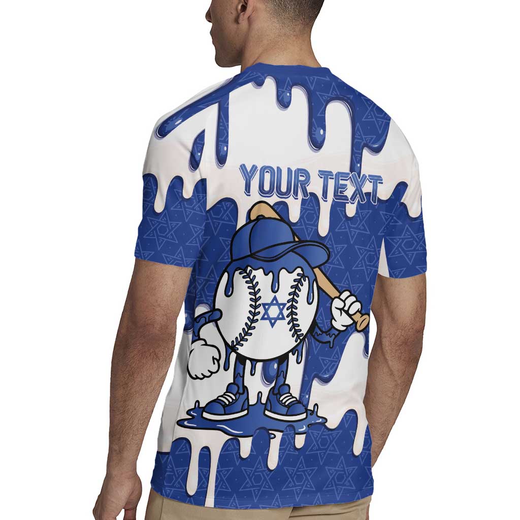 Israel 2026 Baseball Personalised Rugby Jersey Star of David Pattern Drip Style
