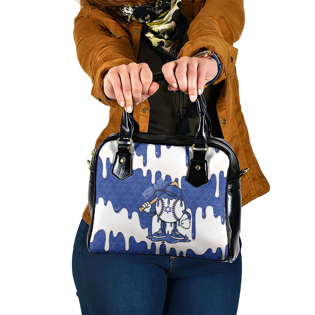 Israel 2026 Baseball Shoulder Handbag Star of David Pattern Drip Style