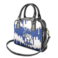 Israel 2026 Baseball Shoulder Handbag Star of David Pattern Drip Style