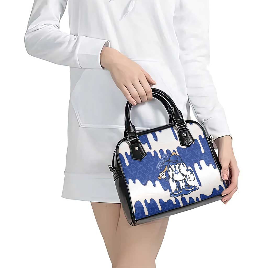 Israel 2026 Baseball Shoulder Handbag Star of David Pattern Drip Style