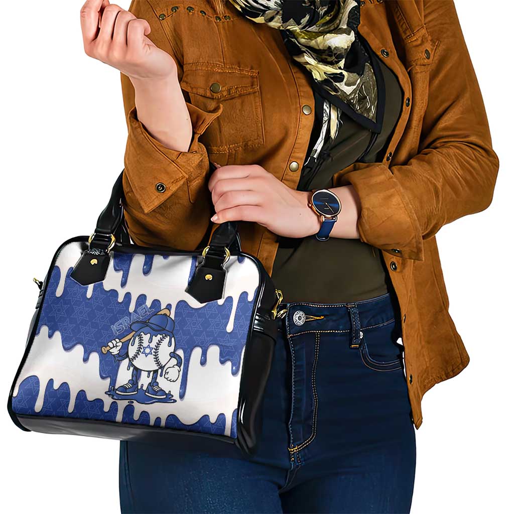 Israel 2026 Baseball Shoulder Handbag Star of David Pattern Drip Style