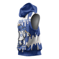 Israel 2026 Baseball Personalised Sleeveless Hoodie Star of David Pattern Drip Style