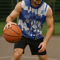 Israel 2026 Baseball Personalised Sleeveless Hoodie Star of David Pattern Drip Style
