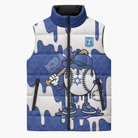 Israel 2026 Baseball Personalised Sleeveless Puffer Jacket Star of David Pattern Drip Style