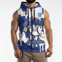 Israel 2026 Baseball Personalised Sleeveless Zip Hoodie Star of David Pattern Drip Style