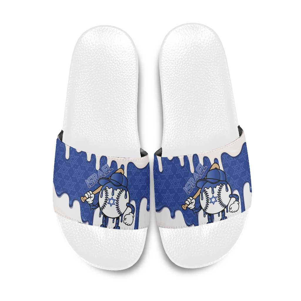 Israel 2026 Baseball Slide Sandals Star of David Pattern Drip Style