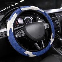 Israel 2026 Baseball Steering Wheel Cover Star of David Pattern Drip Style