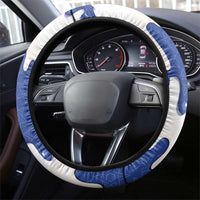 Israel 2026 Baseball Steering Wheel Cover Star of David Pattern Drip Style