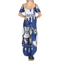 Israel 2026 Baseball Personalised Summer Maxi Dress Star of David Pattern Drip Style