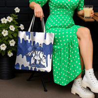 Israel 2026 Baseball Tote Bag Star of David Pattern Drip Style