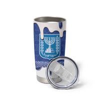 Israel 2026 Baseball Personalised Tumbler Cup Star of David Pattern Drip Style