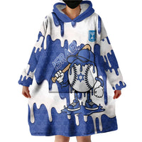 Israel 2026 Baseball Personalised Wearable Blanket Hoodie Star of David Pattern Drip Style