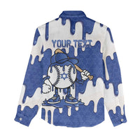 Israel 2026 Baseball Personalised Women Casual Shirt Star of David Pattern Drip Style