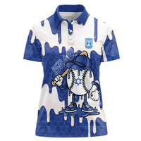 Israel 2026 Baseball Personalised Women Polo Shirt Star of David Pattern Drip Style