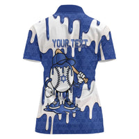 Israel 2026 Baseball Personalised Women Polo Shirt Star of David Pattern Drip Style