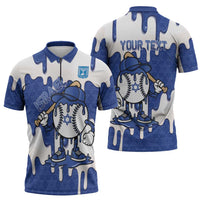 Israel 2026 Baseball Personalised Zipper Polo Shirt Star of David Pattern Drip Style
