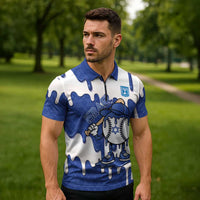 Israel 2026 Baseball Personalised Zipper Polo Shirt Star of David Pattern Drip Style