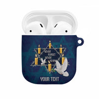 Personalised Israel Holocaust Remembrance Day AirPods Case Yom HaShoah Never Forget Never Again