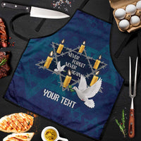 Personalised Israel Holocaust Remembrance Day Apron Yom HaShoah Never Forget Never Again