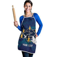 Personalised Israel Holocaust Remembrance Day Apron Yom HaShoah Never Forget Never Again