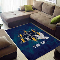 Personalised Israel Holocaust Remembrance Day Area Rug Yom HaShoah Never Forget Never Again